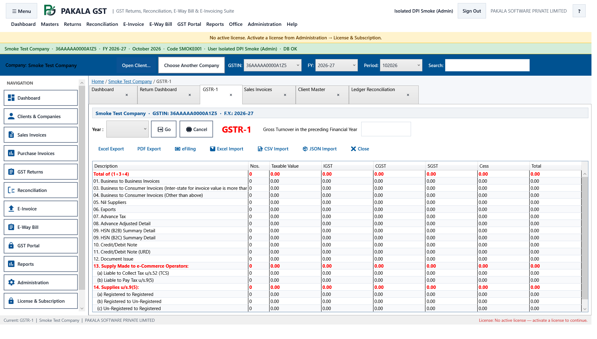 PAKALA GST-AI GSTR-1 JSON Generator