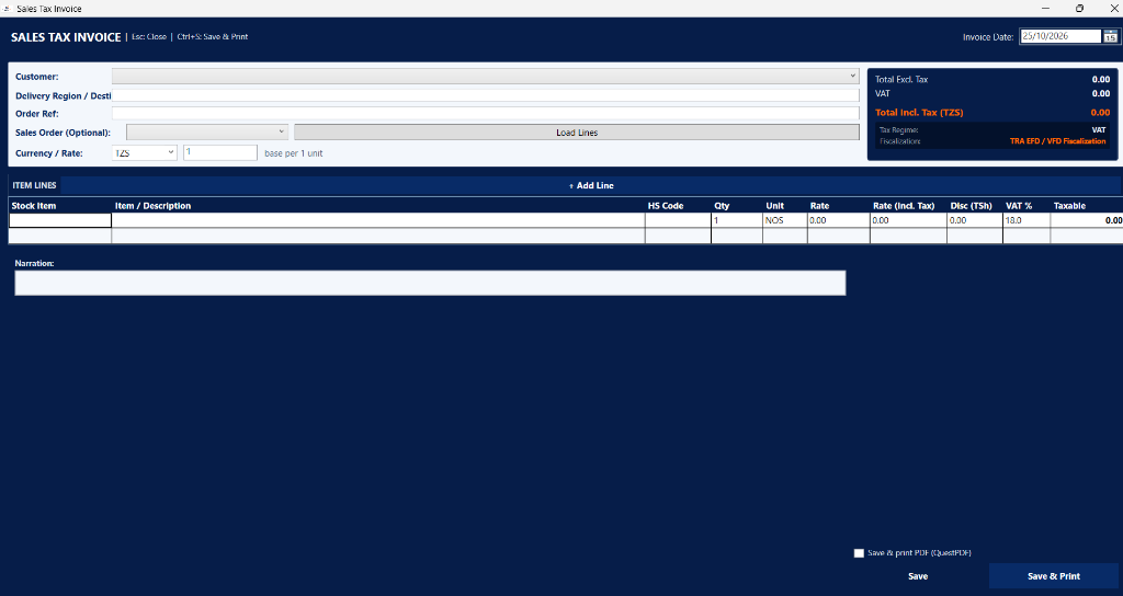 PAKALA ERP-AI Sales Tax Invoice & Fiscalization